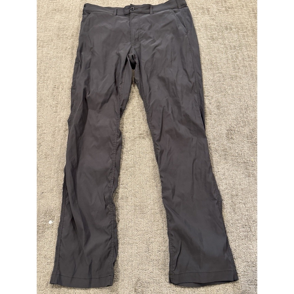 Eddie Bauer Travex Hiking Tech Pants Mens 38 x 36 Gray Stretch (Q1)